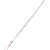 TRU Components 1567173 Alarmkabel LiYY 2 x 0.14 mm2 Weiß 50 m