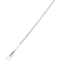 TRU Components 1567173 Alarmkabel LiYY 2 x 0.14 mm2 Weiß 50 m