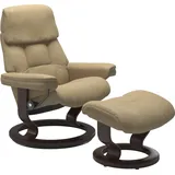 Stressless Stressless® Relaxsessel »Ruby«, mit Classic Base, Größe S, Gestell Eiche, Wenge, Braun & Schwarz beige