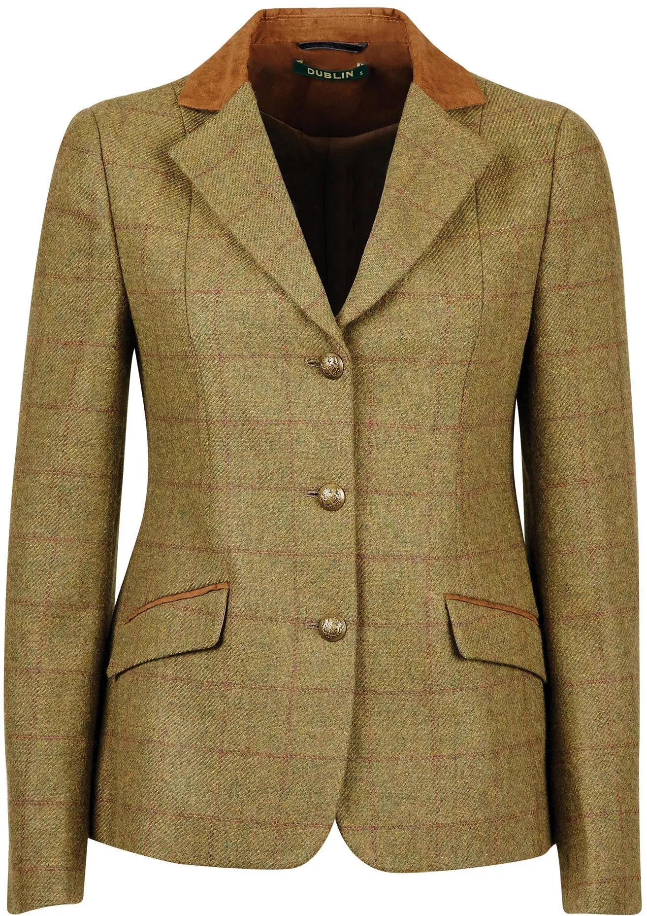 Dublin Albany Kinder Tweed Jacke mit Wildlederkragen