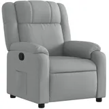 vidaXL Relaxsessel mit Liegefunktion Polyester 95 x 99 x 95 cm Hellgrau