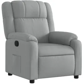 vidaXL Relaxsessel mit Liegefunktion Polyester 95 x 99 x 95 cm Hellgrau