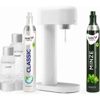 Sparangebot: Ruby Wassersprudler (Weiß) + CO2-Zylinder Minze - Weiß