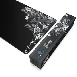 Titanwolf Gaming Mauspad, XXXL Speed Mousepad 1200 x 400 mm, Geschwindigkeit & Präzision, Delta