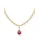 Thomas Sabo Kette mit Anhänger Vintage Romance rot/weiß Silber