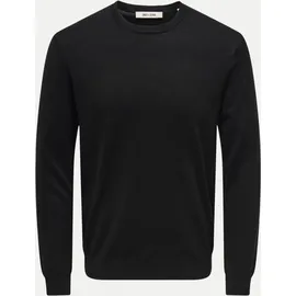 Only & Sons Rundhalspullover Schwarz M