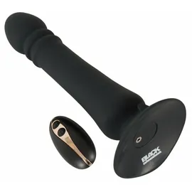 Black Velvets Stoßvibrator „Anal Thruster“ mit Saugfuß, schwarz
