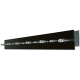 SZ Metall Wandgarderobe 50125 schwarz Metall 11 Haken 100,0 x 9,0 cm