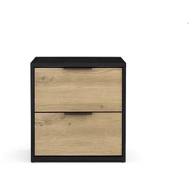OTTO home Nachtschrank PERY 44,2 x 35 x 45,9 cm Schwarz