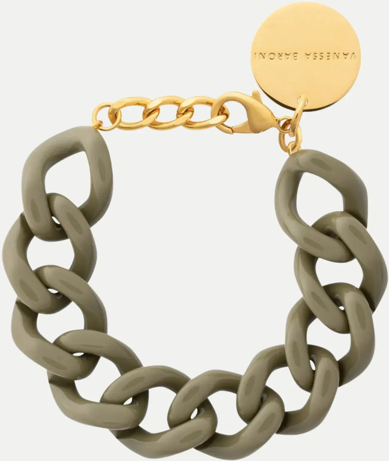Mini Flat Chain Bracelet Grün