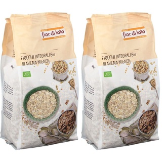 Fior di loto Fiocchi Integrali Bio Avena Mignon Set da 2 2x500 g Mangi