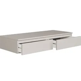 Selsey Bemmi – Hängeschreibtisch / Schminktisch mit Schubladen, Greige, 120 cm - Taupe
