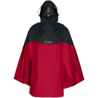 Vaude Covero Poncho II Unisex Rot/Schwarz M