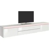 INOSIGN Lowboard »Magic,Lowboard,TV-Kommode,TV-Möbel,TV-Bank«, mit 2 Türen und 2 Schubkästen (B/T/H) 240x40x40 cm weiß