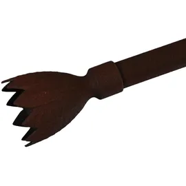 LIEDECO Gardinenstangen-Endstück LIEDECO "Flower" Gr. 1, braun (rostbraun), H:5cm L:8,1cm Ø:2cm, Gardinenstangenendstücke, Gardinenstangen-Endstück, für Gardinenstangen Ø 20 mm