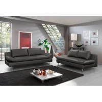 Places of Style Polstergarnitur Redding, (Set, 2-tlg), bestehend aus 2- und 3-Sitzer grau