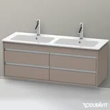 Duravit Ketho Waschtischunterschrank, 4 Schubkästen, wandhängend, Basalt Matt