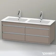 Duravit Ketho Waschtischunterschrank, 4 Schubkästen, wandhängend, Basalt Matt