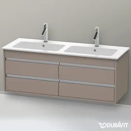 Duravit Ketho Waschtischunterschrank, 4 Schubkästen, wandhängend, Basalt Matt