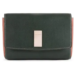 Piquadro Dafne Clutch Tasche RFID Leder 19 cm green-natural tan