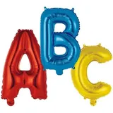 amscan® Folienballon-Set Schulstart ABC bunt, 1 St.