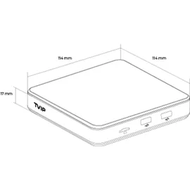 TVIP S-Box v.706 4K UHD Android 11 IP-Receiver (HDR, Dual-WiFi, LAN, Bluetooth, HDMI, USB, MicroSD)