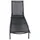 VCM Sonnenliege 192 x 32 x 58 cm Schwarz