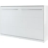 Mirjan24 Schrankbett, Weiß, Rechteckig, 120x200 cm, Schlafzimmer, Betten, Klappbetten