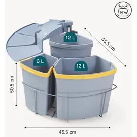 [en.casa] Kollby 30 l Grau