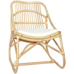 vidaXL Rattanstuhl Leinen