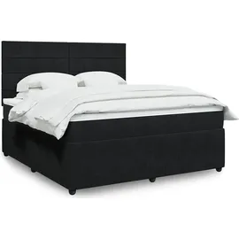 vidaXL Boxspringbett 180 x 200 cm Schwarz