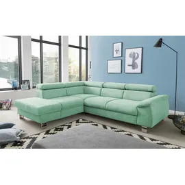 Uno Ecksofa Micky ¦ türkis/petrol ¦ Maße (cm): B: H: 72 T: 249.0