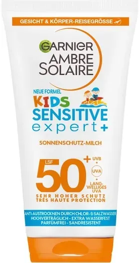 GARNIER Sonnenschutz Pflege & Schutz Kids Sensitive Expert+ LSF 50+