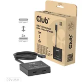 Club 3D USB-C Bidirektionaler Video + Daten + PD Switch für 8K60Hz oder 4K120Hz