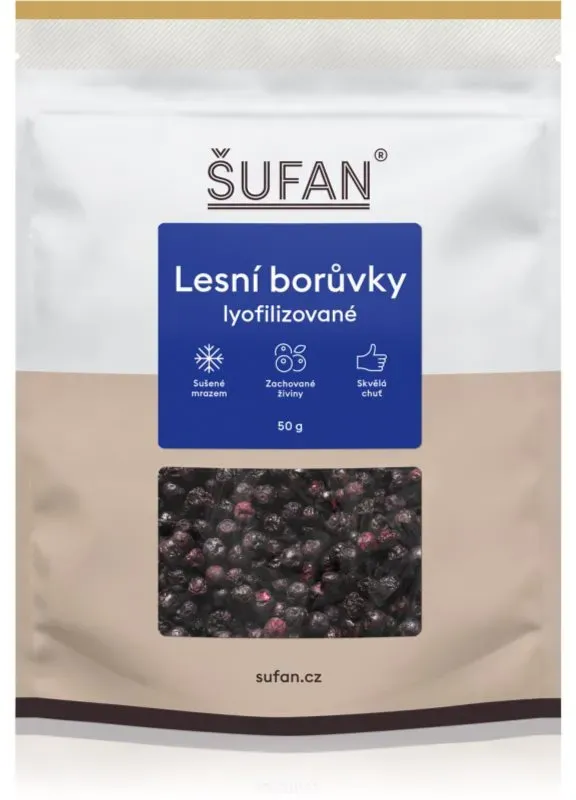 Šufan Wildheidelbeeren gefriergetrocknete gefriergetrocknete Früchte Heidelbeeren 50 g
