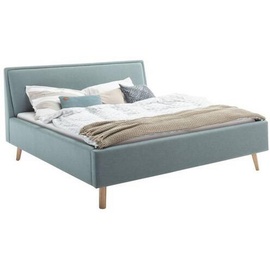 Meise Möbel meise.möbel Polsterbett Frieda wahlweise mit Lattenrost und Bettkasten, blau