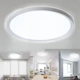 ACXIN LED Deckenleuchte Flach Rund Badlampe Deckenlampen Ceiling Light für Wohnzimmer, Badezimmer, Schlafzimmer, Küche, IP44 Wasserfest, – Kaltweiß