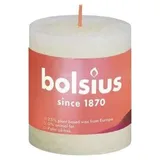 Bolsius Rustik Stumpenkerze 8 x 6,8 cm weiche perle