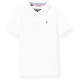 Tommy Hilfiger Kurzarm-poloshirt Bright White 10 Jahre