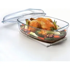 Pyrex Glasbräter Auflaufform Oval 7 L Transparent