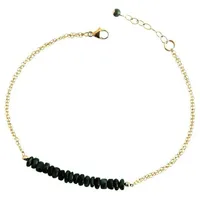 Gemshine Armband 'Smaragd - CONFETTI' Armbänder & Armreife Grau