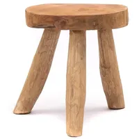Creedwood HOLZ Schemel, "KLARA" | 28cm | Melkhocker, Pflanzenhocker,