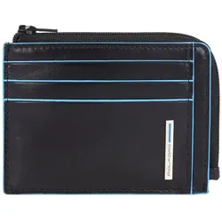 Piquadro Blue Square Kreditkartenetui RFID Leder 11 cm black