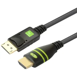 Techly Adapterkabel - DisplayPort männlich zu HDMI männlich