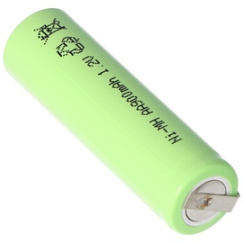 AccuCell NiMH Akku Flat Top Mignon AA 800mAh mit Lötfahne in U-Form