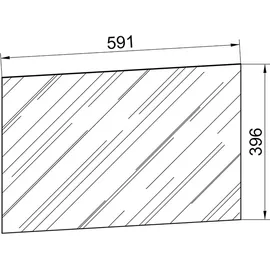 VCM my bath Spiegel VCB 2 914451 silber 60,0 x 3,0 x 42,0 cm