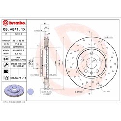 Bremsscheibe BREMBO 09.A971.1X