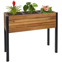 Proregal Hochbeet Pflanzkasten 75 x 81 x 30 cm Braun