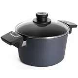 WOLL Diamond Lite Induktion Kochtopf Gusstopf aus Aluminium-Schmiedeguss, mit Deckel in Box NB-DPI-120-L