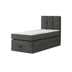 Boxspringbett mit Bettkasten Leeds , grau